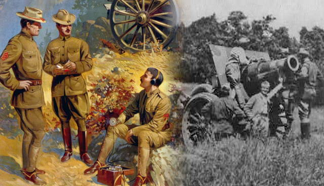 Early U.S. artillery communication and field gun