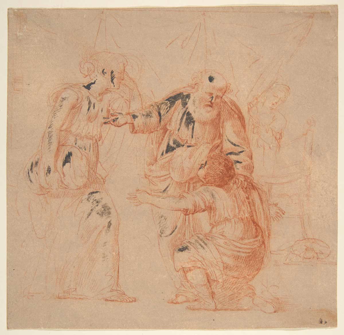 sacchi abraham dismissing hagar drawing