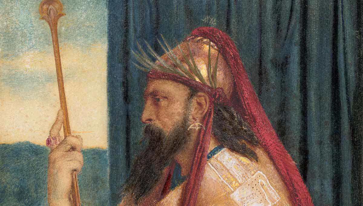 seated king solomon ancient israel