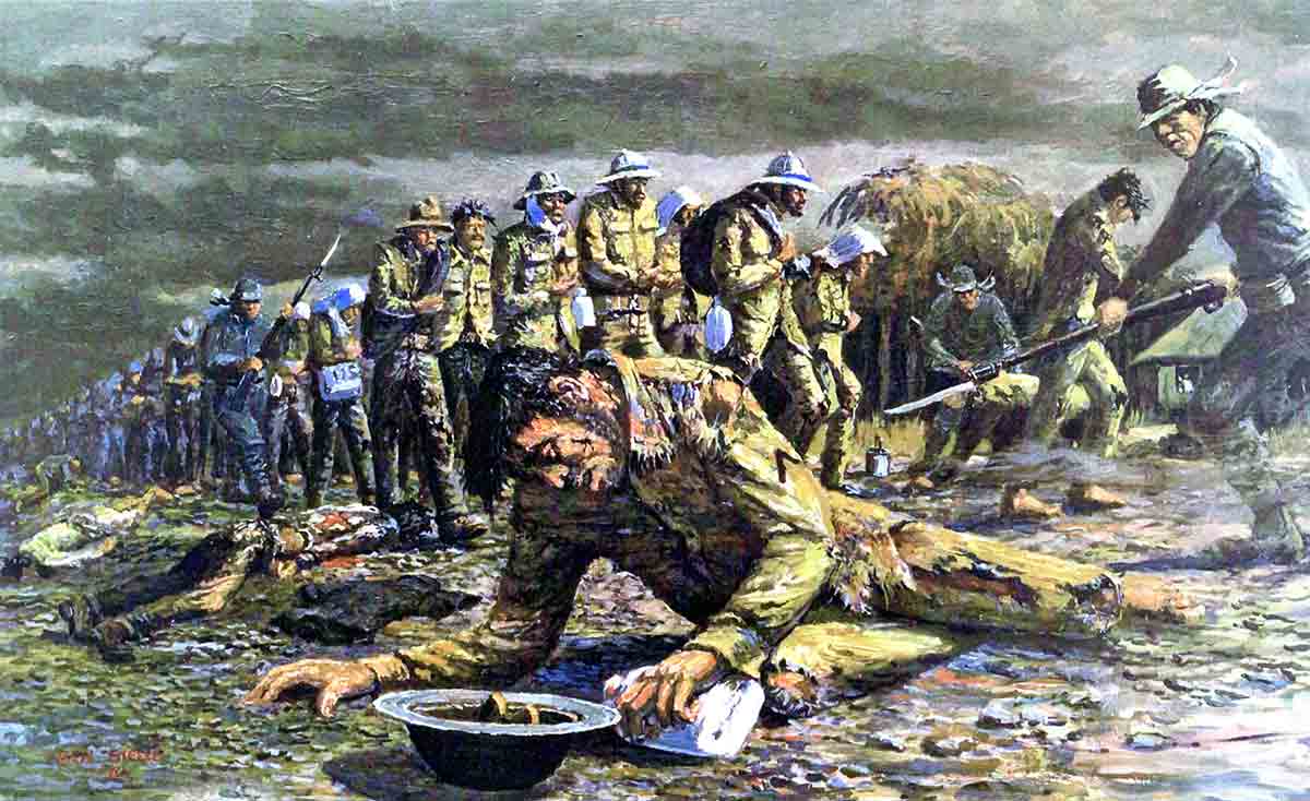 sketch bataan death march 1942