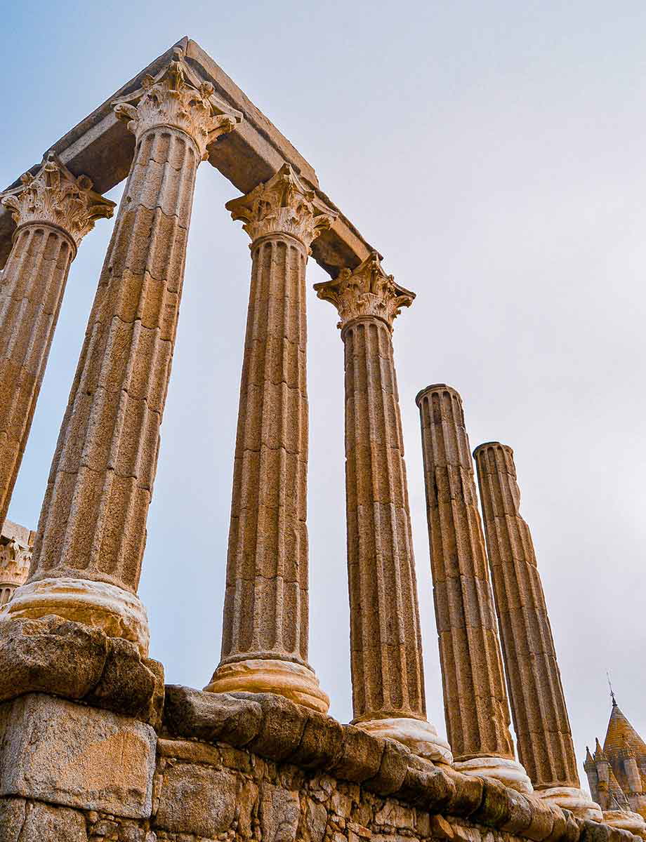 templo romano evora portugal