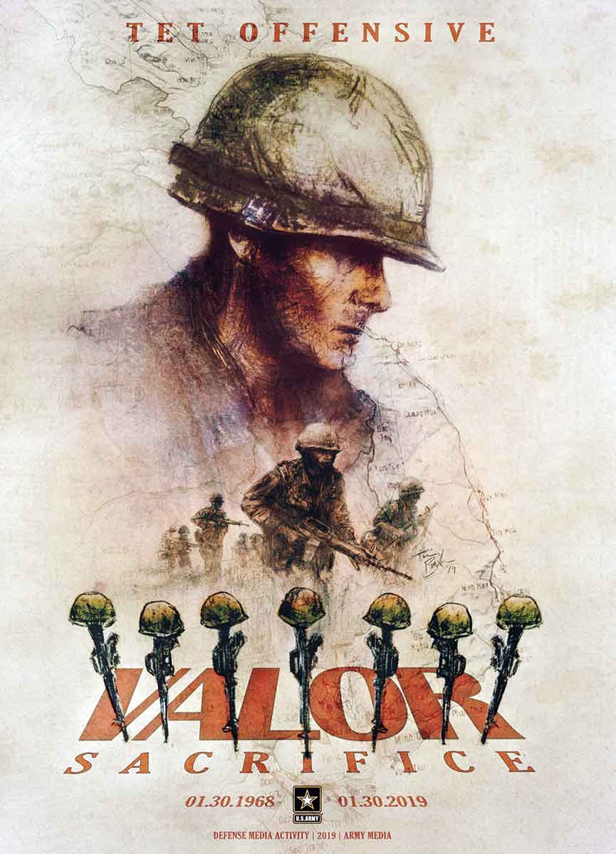 tet offensive commemorative poster