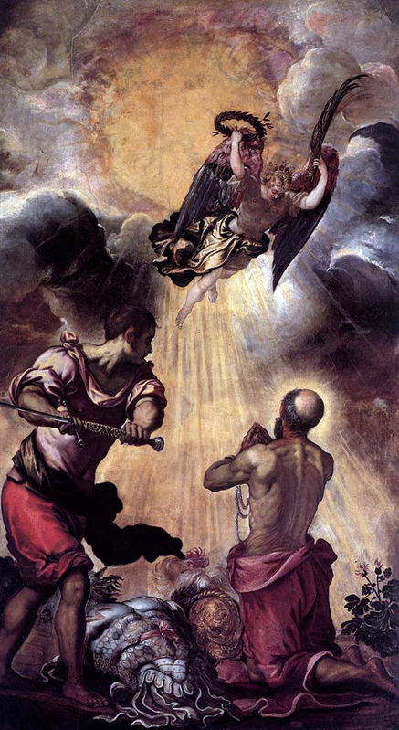 tintoretto the martyrdom of st paul painting