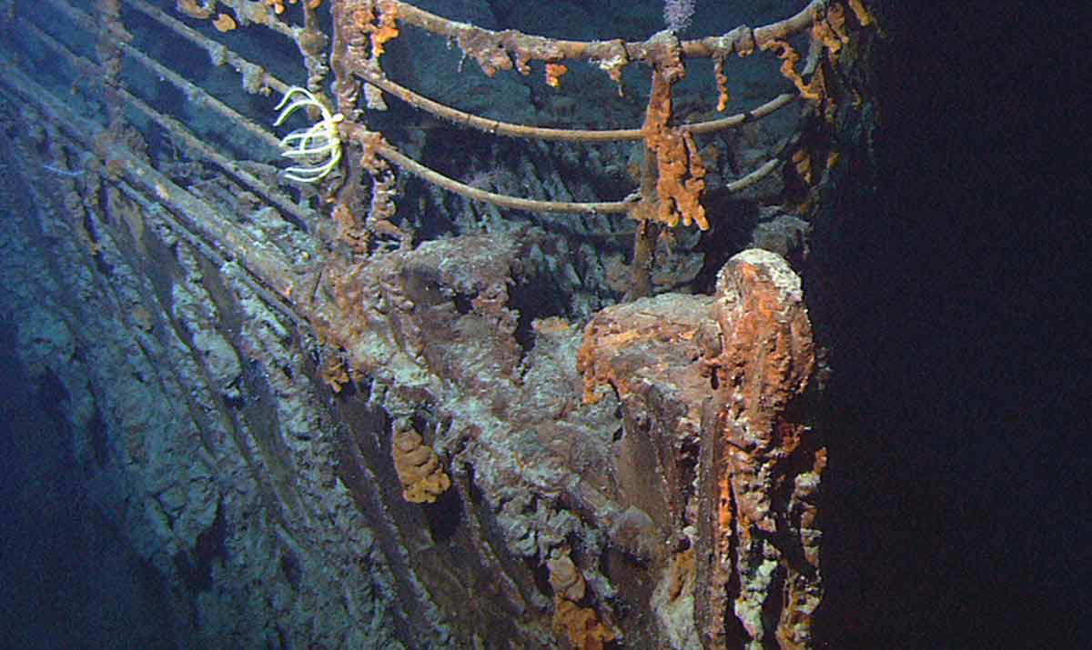 titanic bow wreck