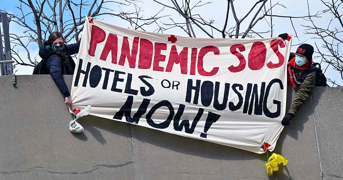 toronto poverty protest modern