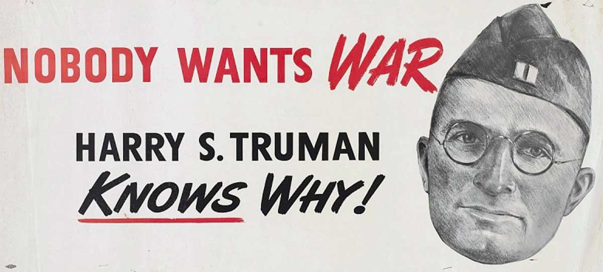 truman campaign poster wwi