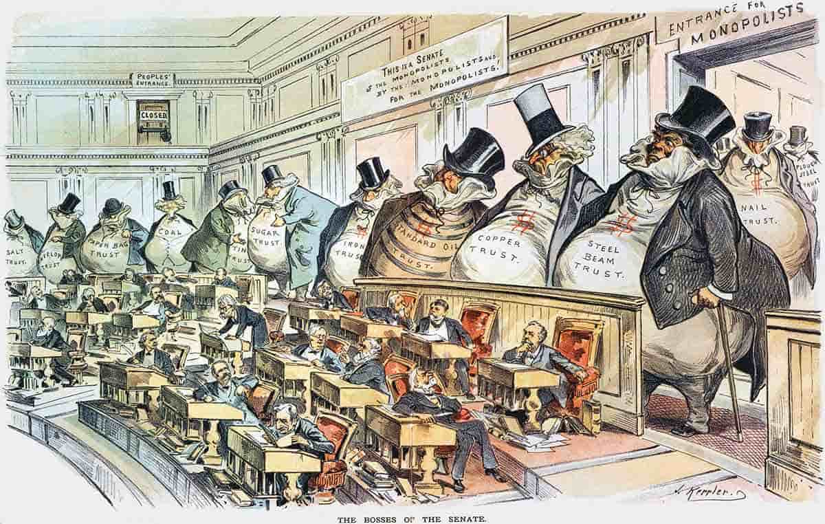 trusts political cartoon 1889
