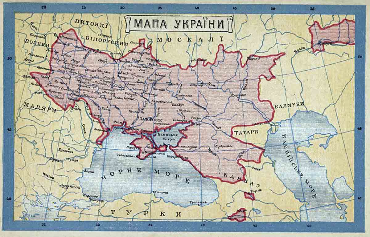 ukraine 1919 map