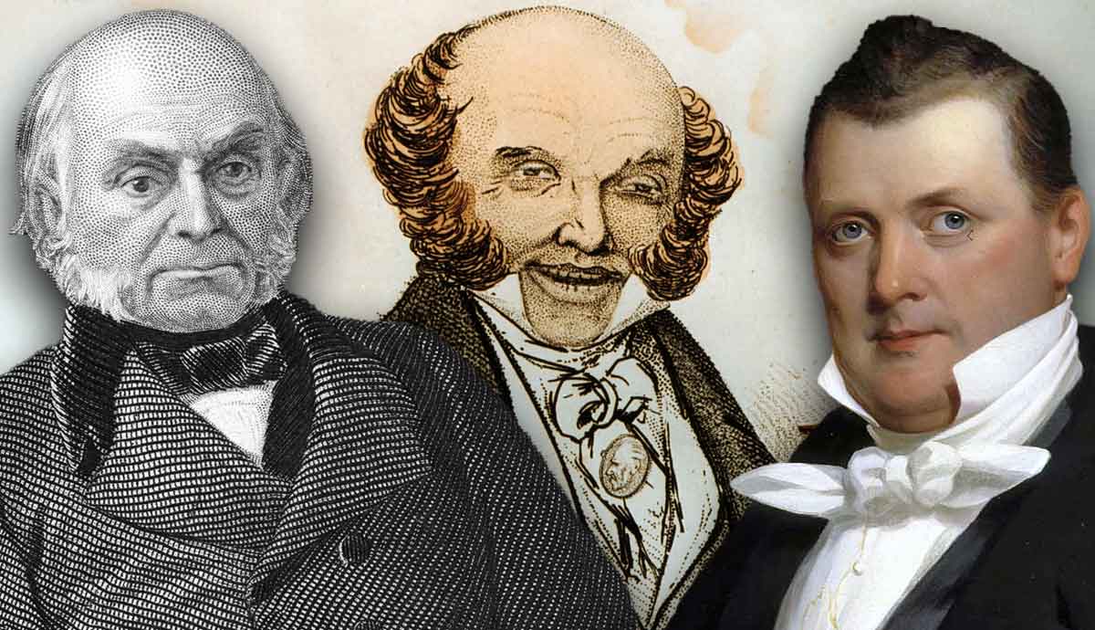 Three 19th-century presidents in portraits