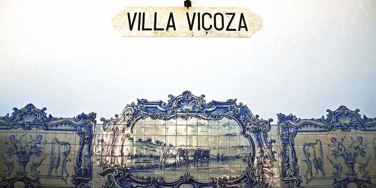 vila vicosa sign alentejo portugal