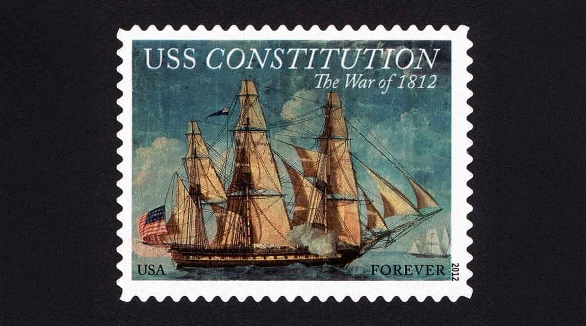 war 1812 uss constitution stamp