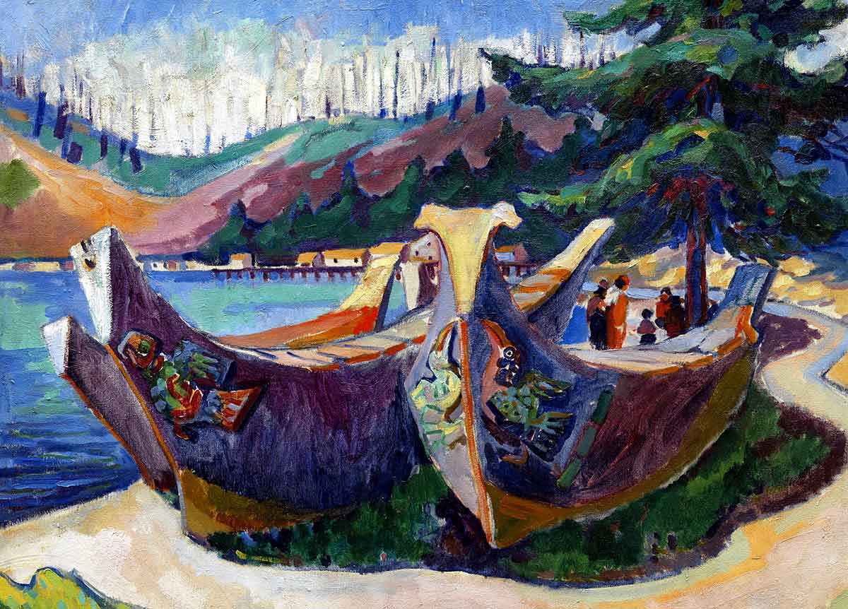 war canoes alert bay