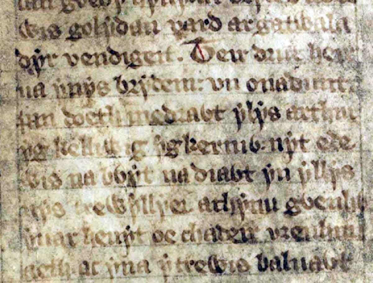 white book rhydderch folio55r medrawd arthur ravaging court