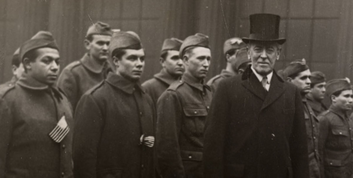 wilson inspecting troops 1919
