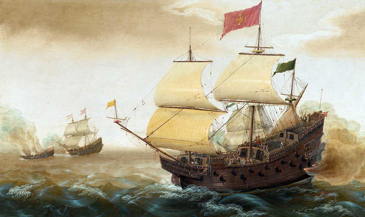 17th century galleon ship