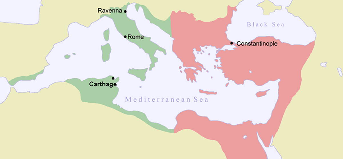 Byzantine Empire in 550
