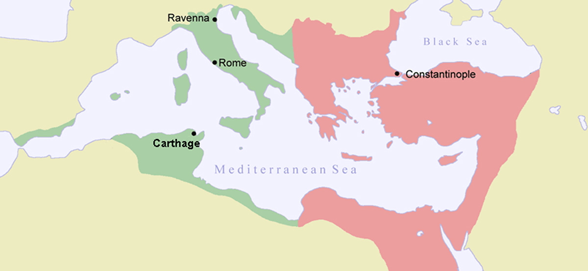 Byzantine Empire in 550