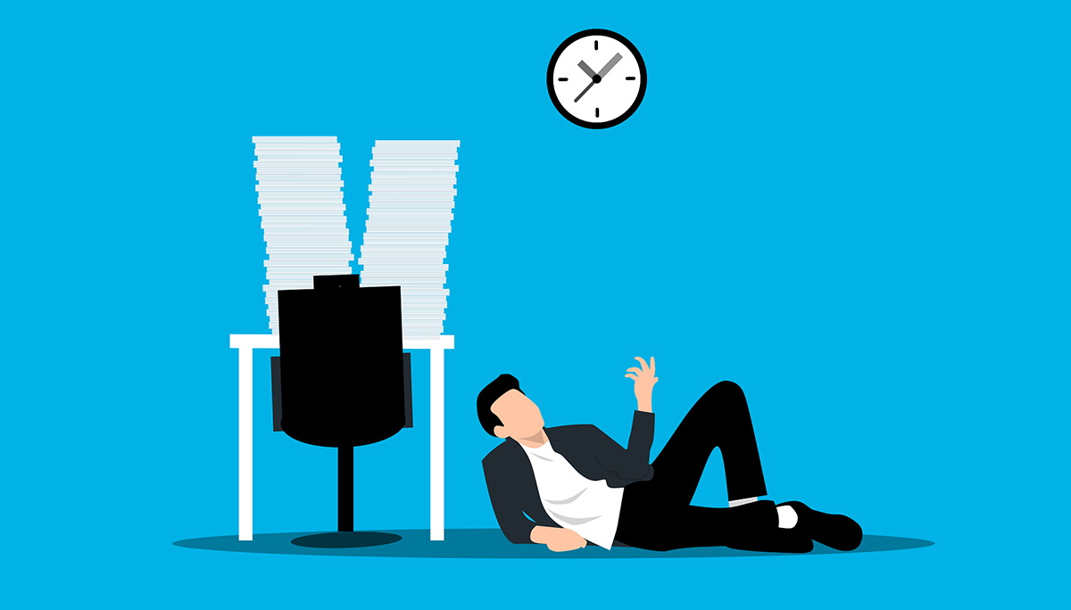 Procrastination illustration art