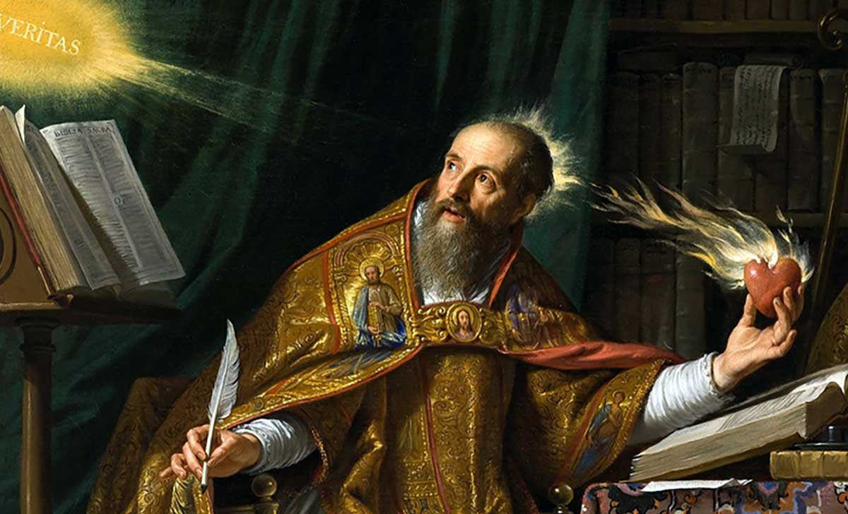 Saint Augustine by Philippe de Champaigne illustration