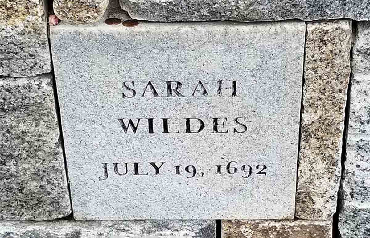 Sarah Averill Wildes memorial marker