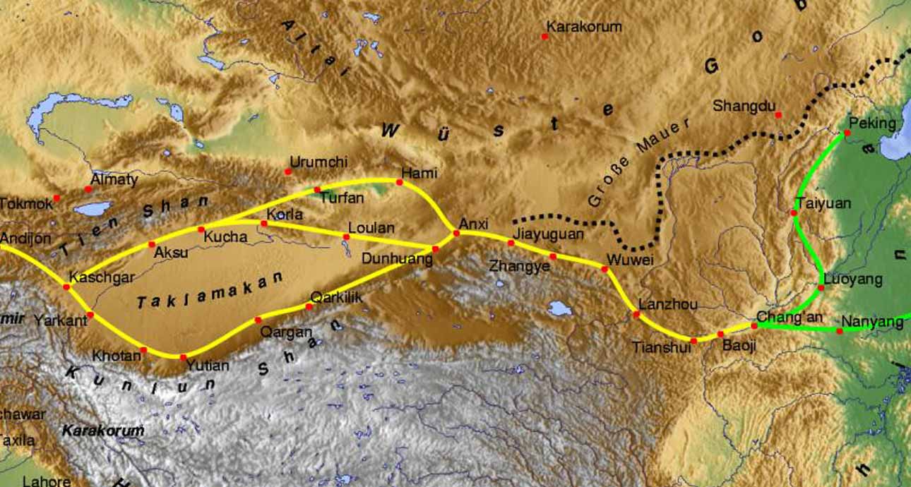 Silk Road map