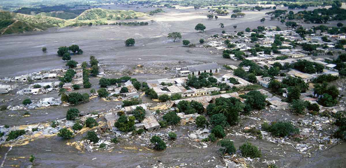 aerial photograph armero