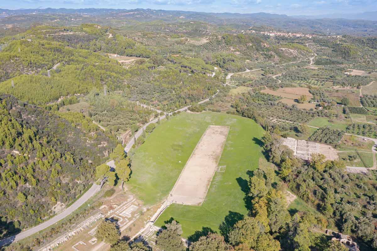 aerial view olympia stadium