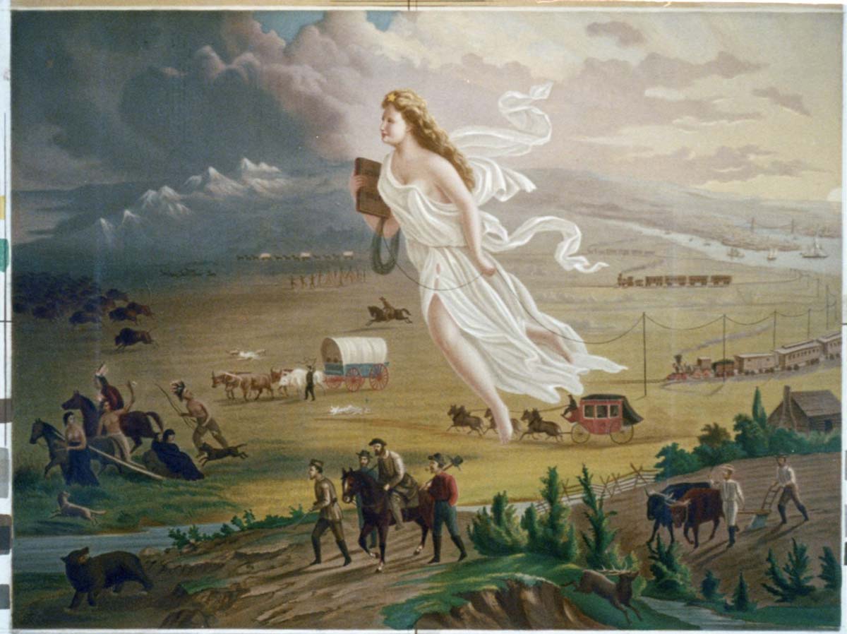 american progress painting history of religion