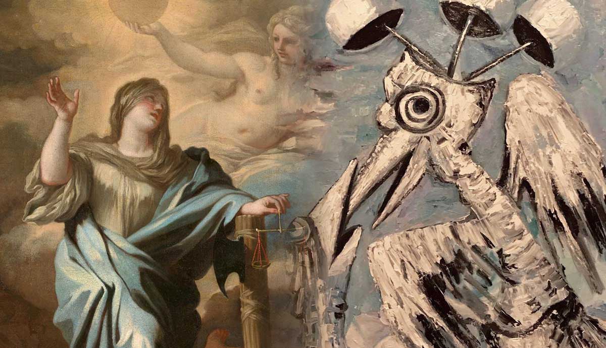 Justice and morality allegories juxtaposed