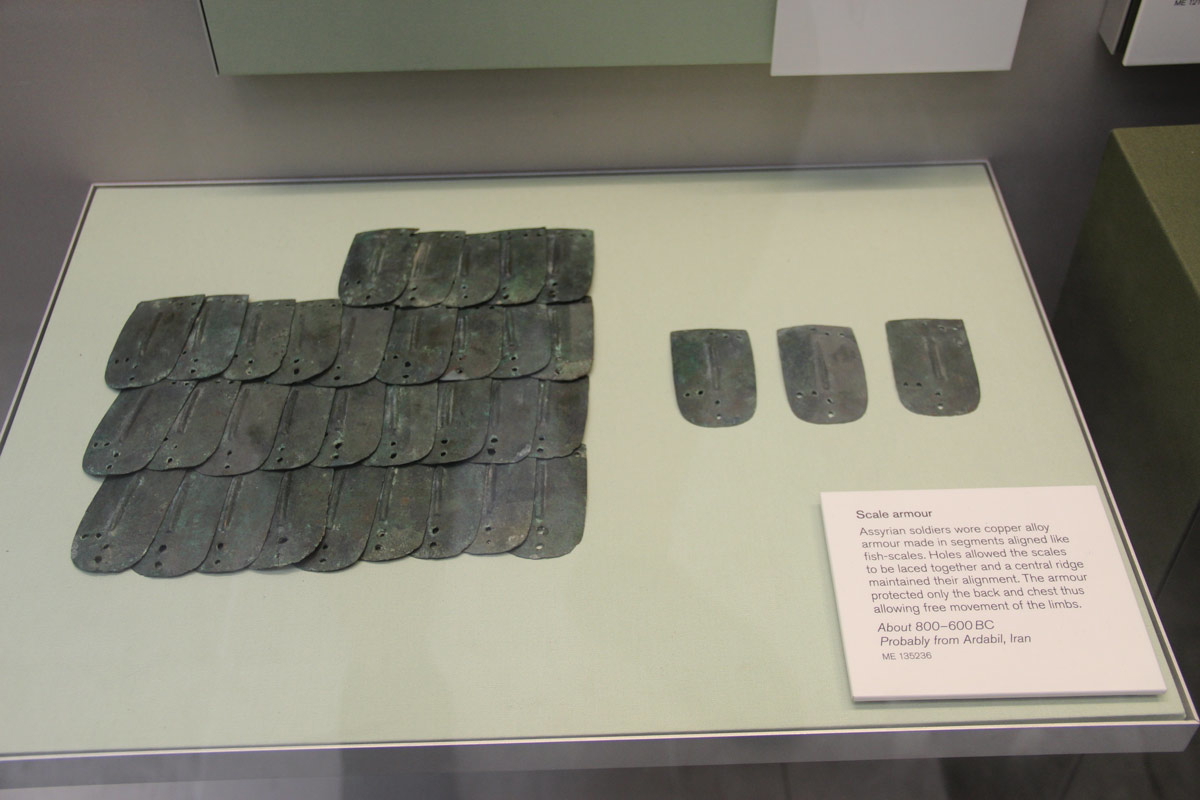 assyrian bronze scale