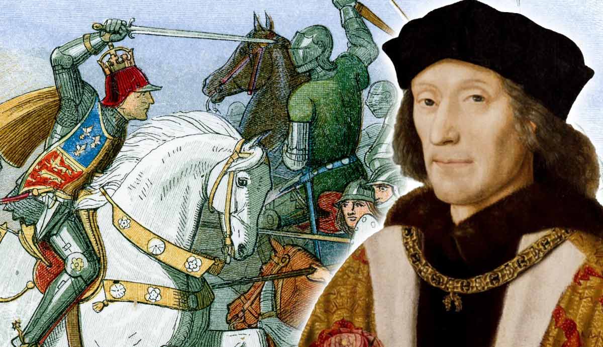 Henry VII with battle illustration