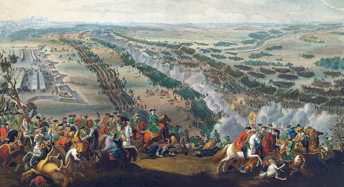 battle poltava painting