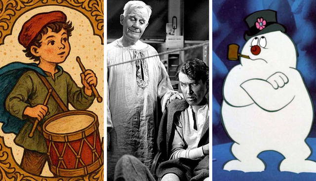 Beloved Christmas characters from illustration, film, and animation