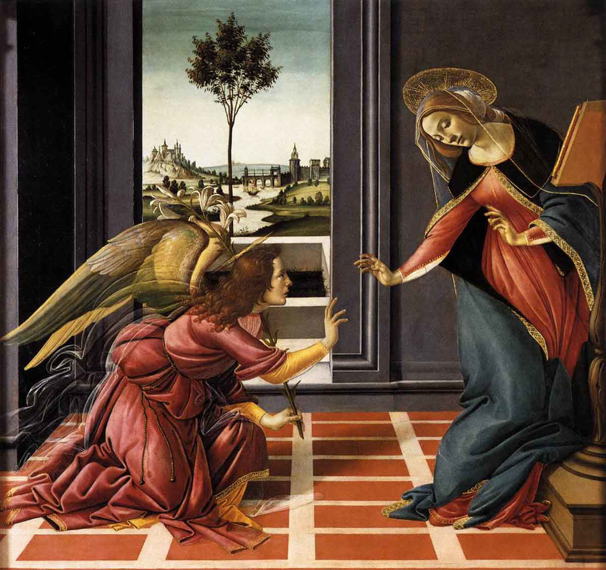 botticelli annunciation painting