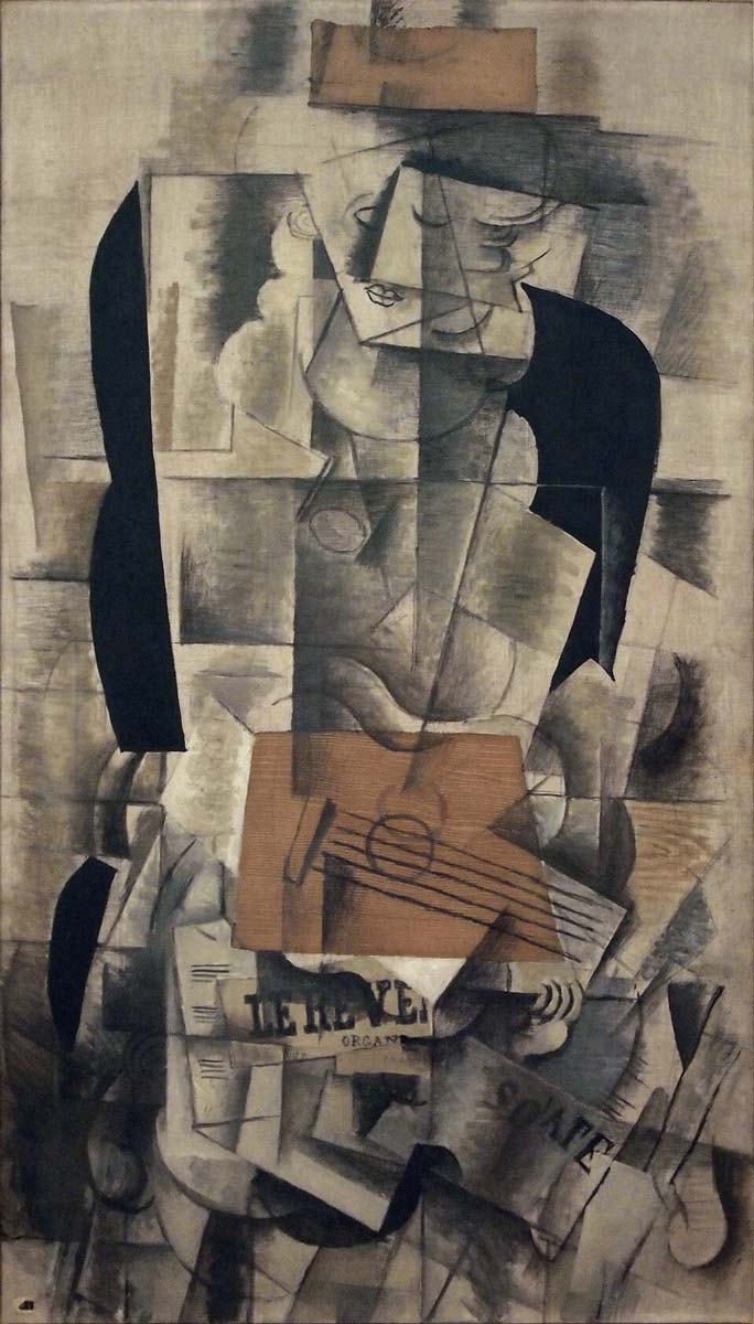 braque woman with guitar cubism