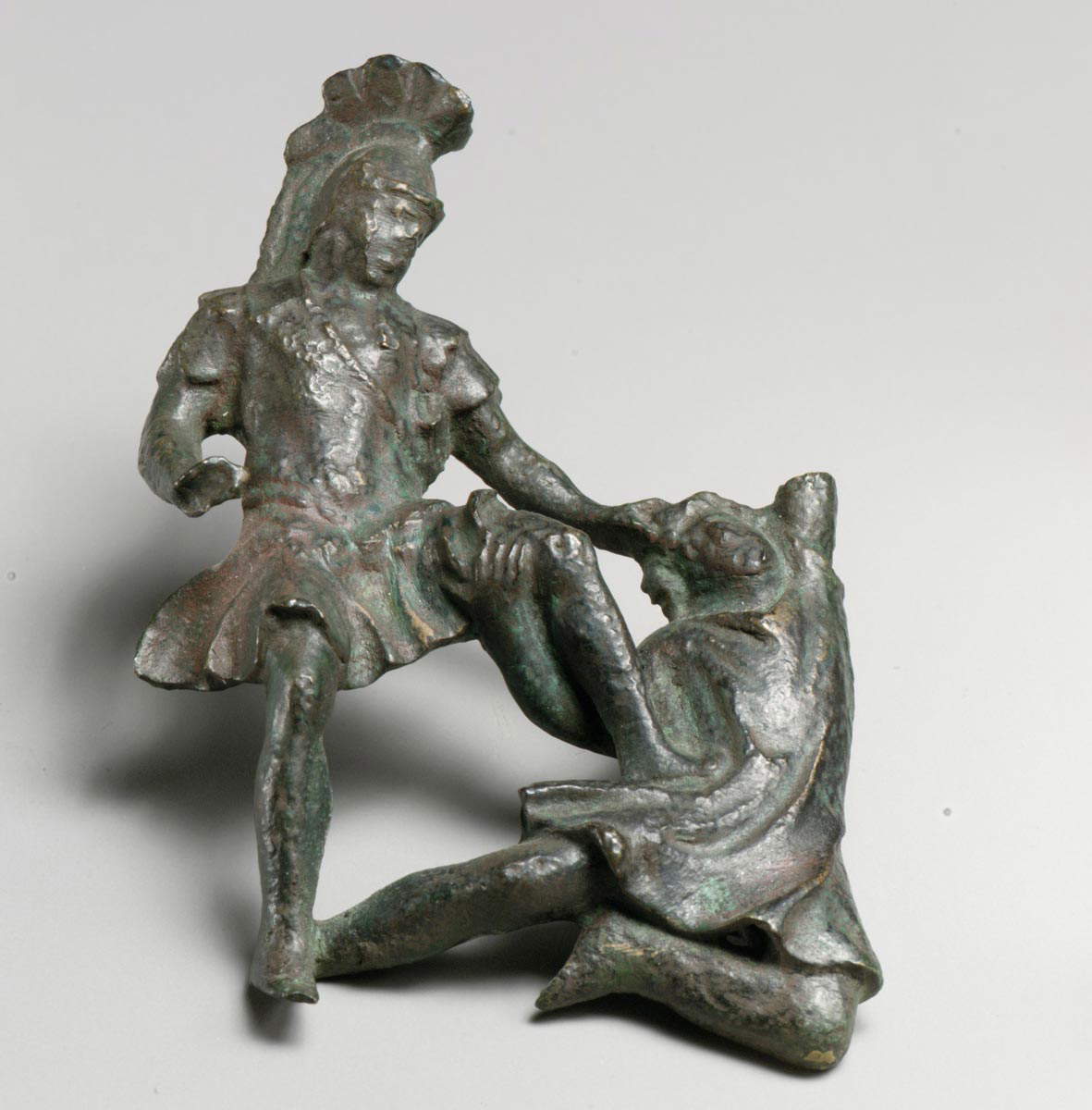 bronze roman soldier