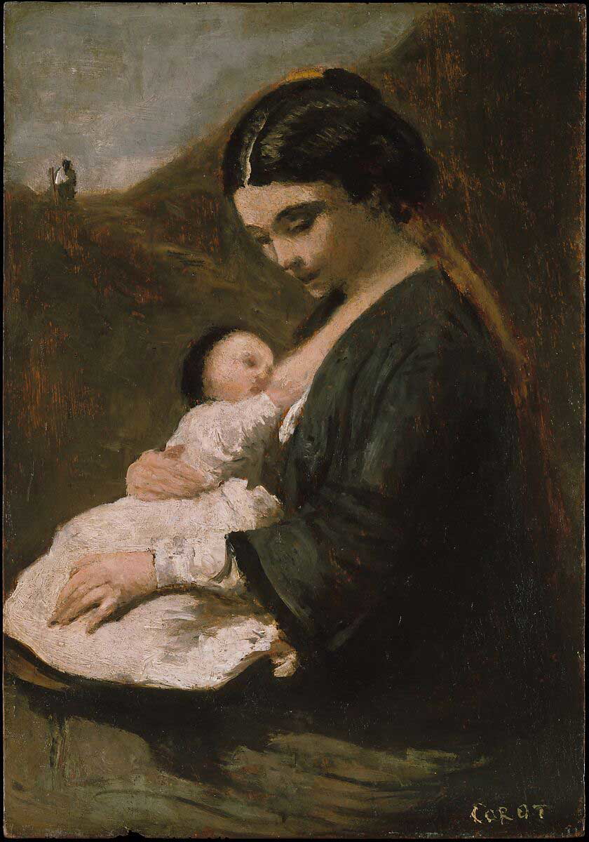 camille corot mother and child painting