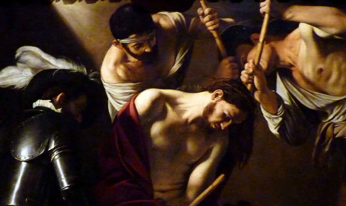 caravaggio crowning with thorns