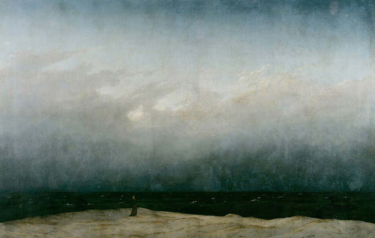caspar david friedrich monk by sea painting