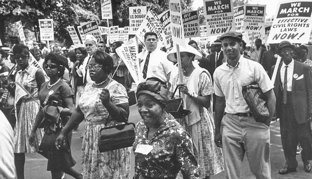Civil rights activists in Washington, D.C.