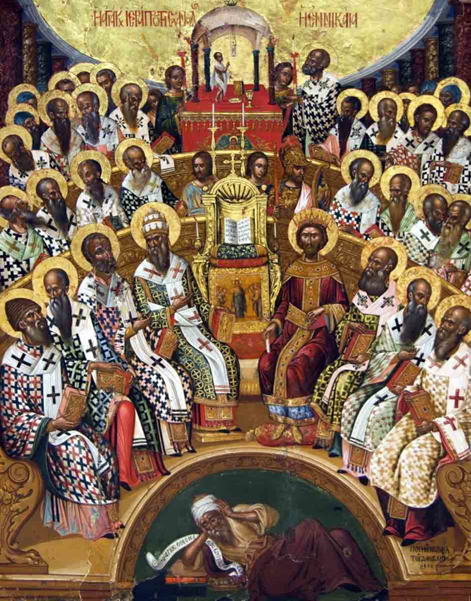 damaskinos first council of nicaea painting