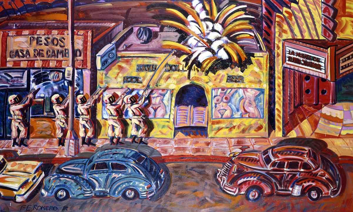 death of ruben salazar painting