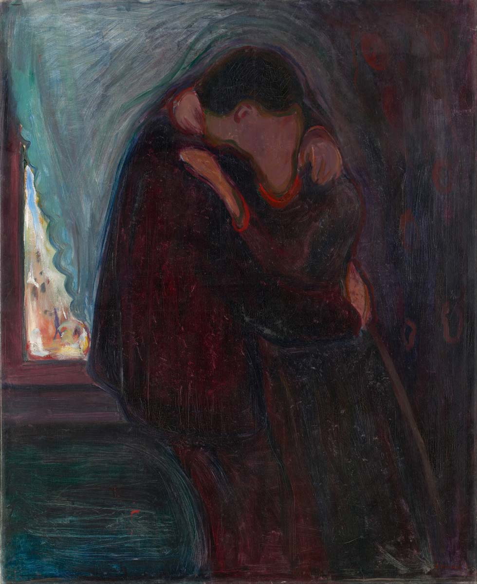 edvard munch kiss painting