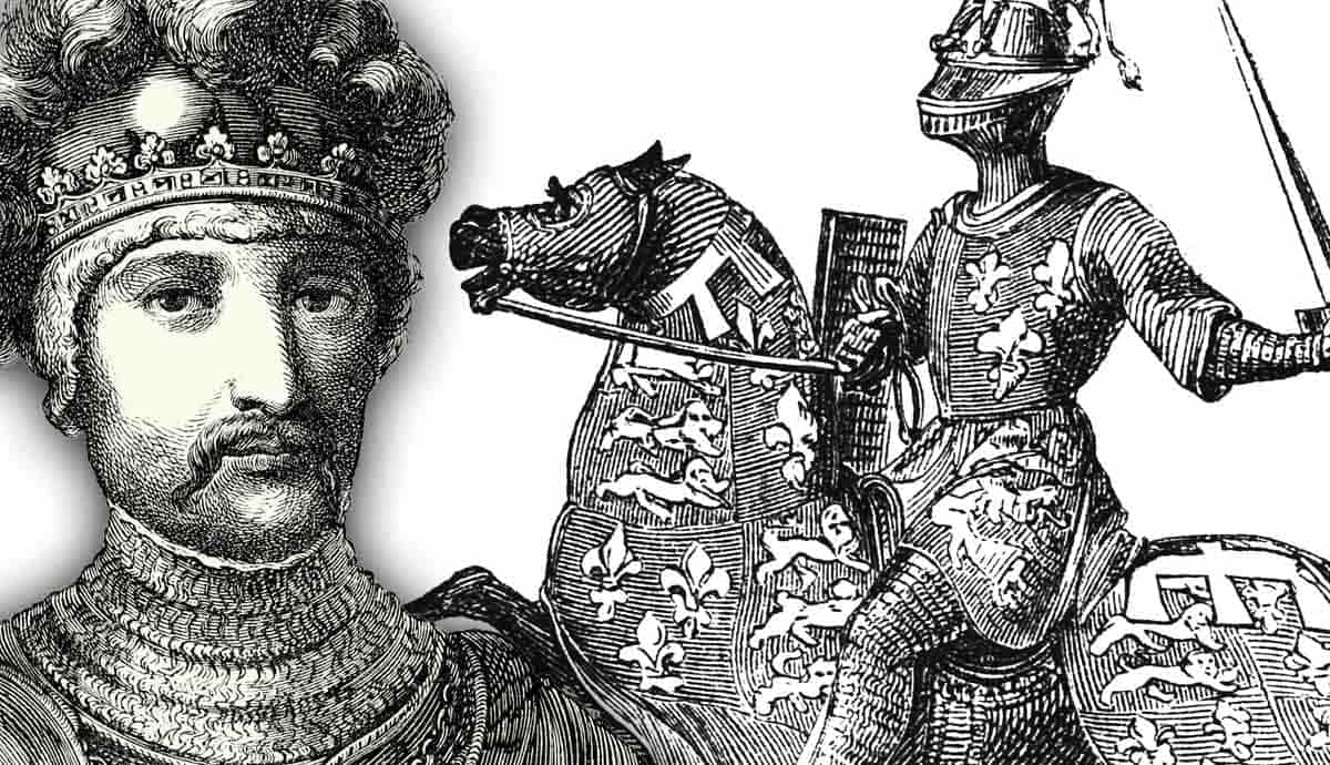 Edward the Black Prince illustrated scene