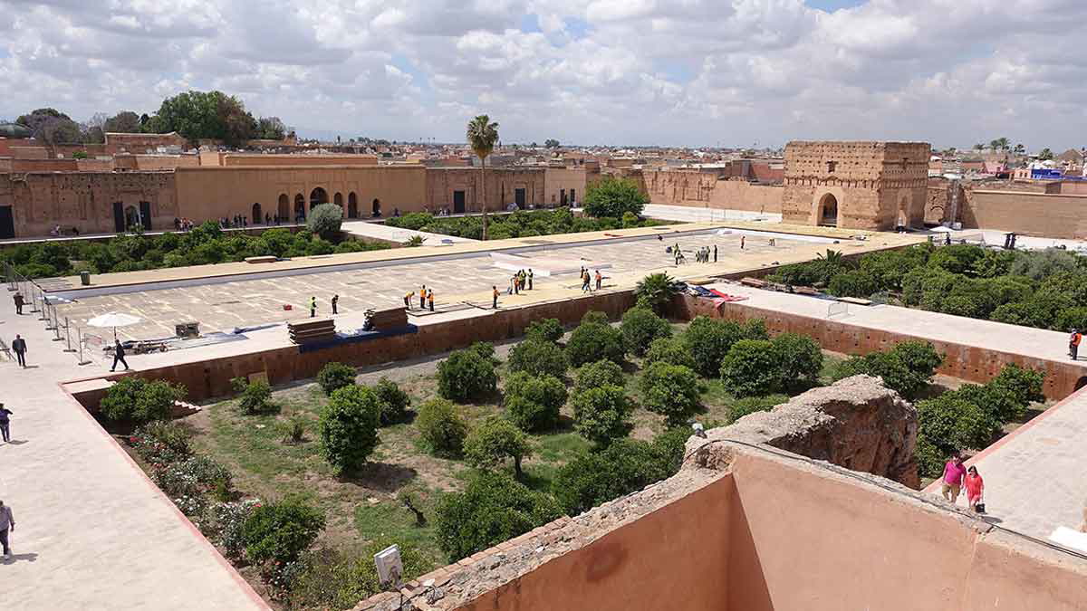 el badi palace marrakesh morocco_