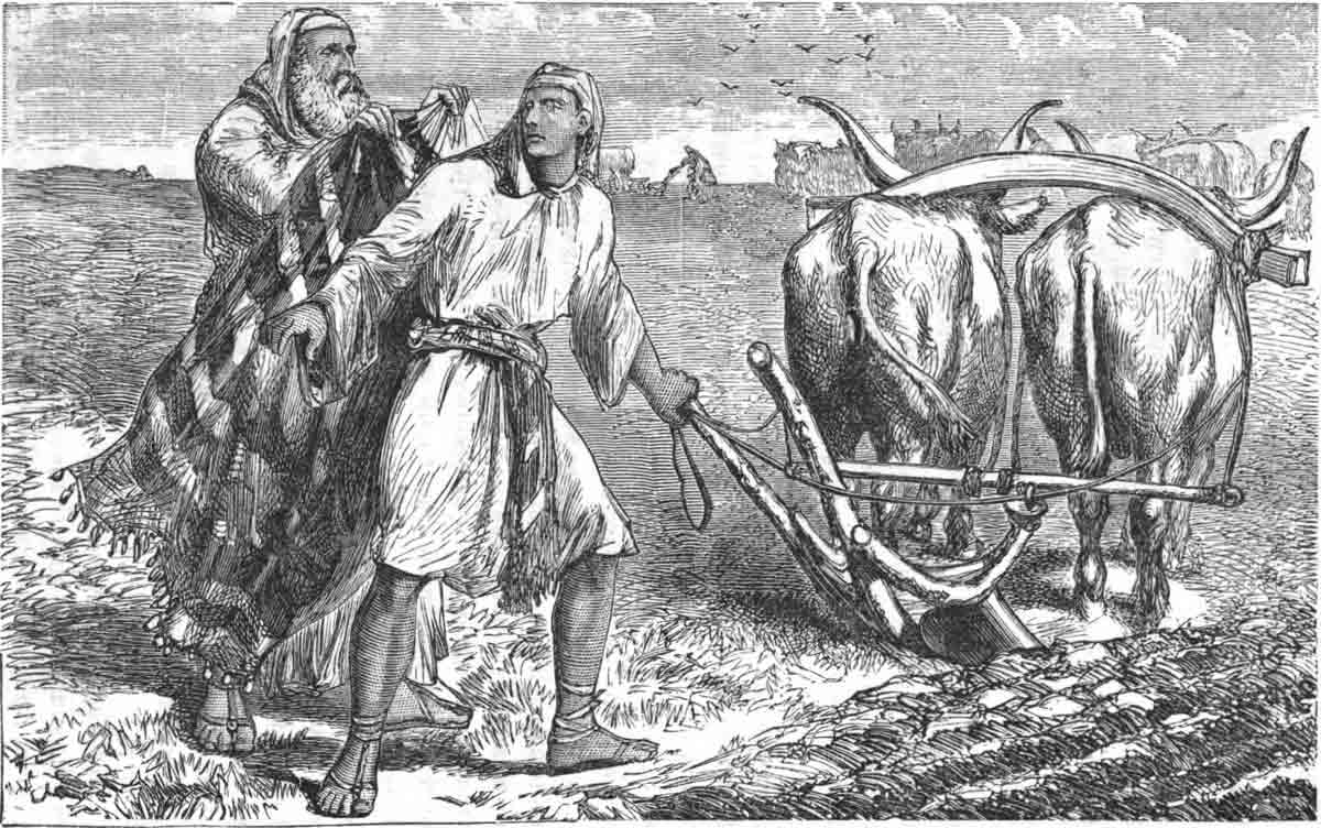 elijah throwing mantle on elisha 2 kings