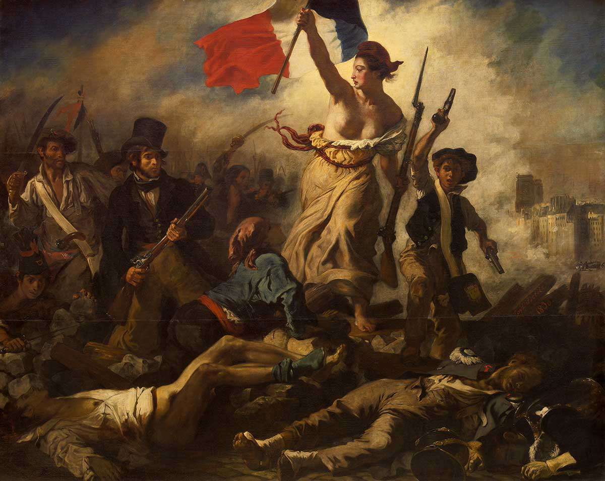 eugene delacroix la liberte guidant le peuple painting