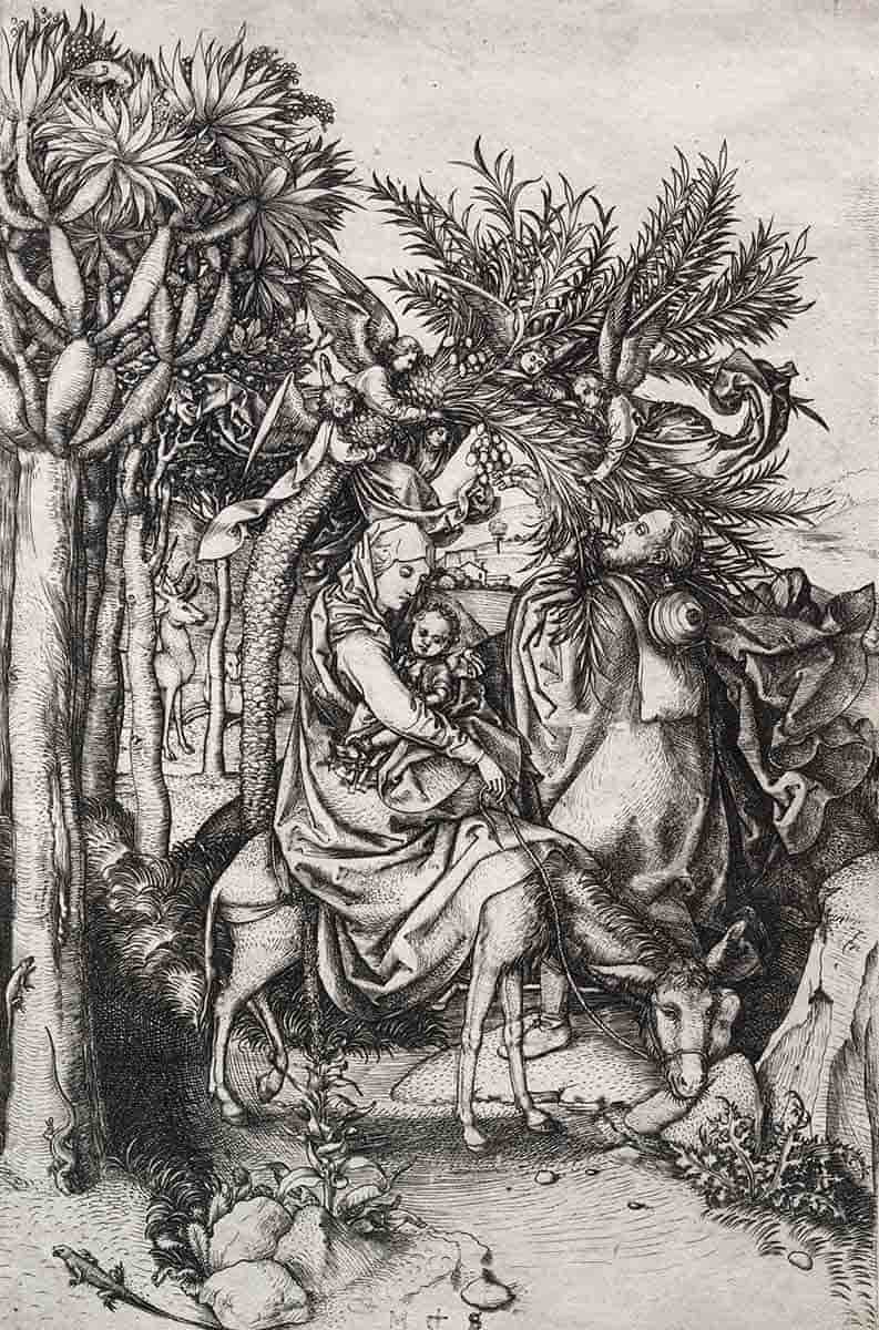 flight into egypt schongauer