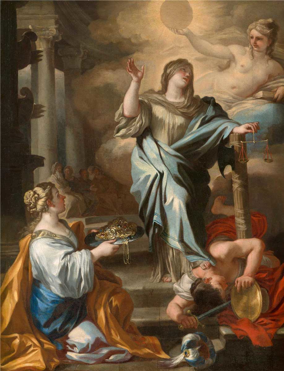 francesco solimena allegory of justice painting