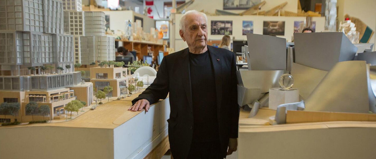 frank gehry between maquettes